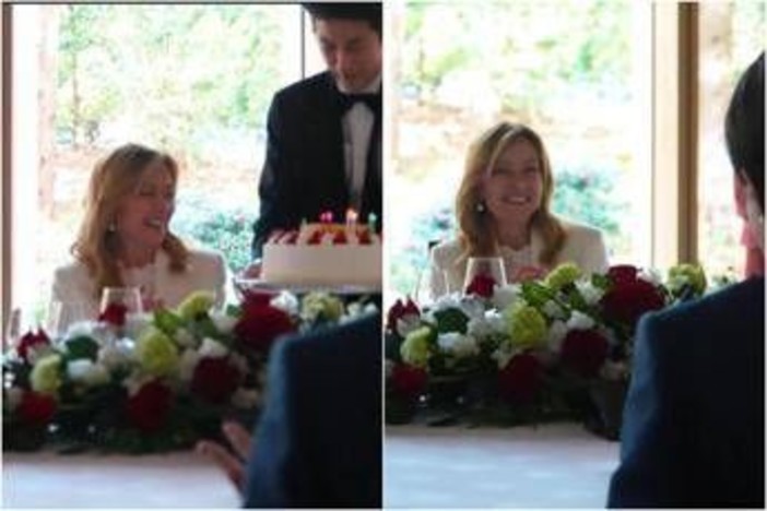 Meloni, sorpresa in Giappone: Takaichi le canta "tanti auguri" Meloni, sorpresa in Giappone: Takaichi le canta "tanti auguri"