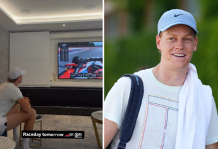 Sinner passione F1, Leclerc 'sorpassa' e Jannik... esulta - Il video