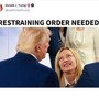 Trump, il post contro Meloni: "Serve un ordine restrittivo" Trump, il post contro Meloni: "Serve un ordine restrittivo"
