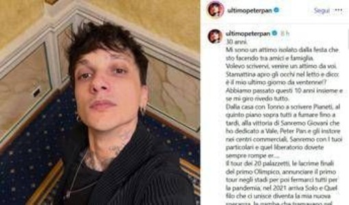 Ultimo compie 30 anni e guarda indietro: il post che emoziona i fan Ultimo compie 30 anni e guarda indietro: il post che emoziona i fan