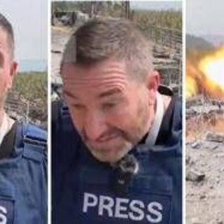Israele, giornalista in diretta scampa a raid aereo in Libano