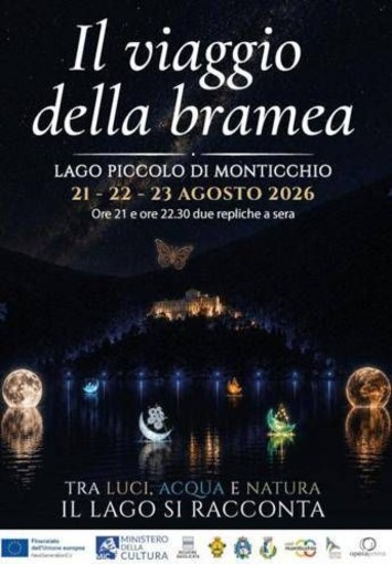 Teatro il viaggio della Bramea, a Monticchio spettacolo di luci, droni e danza Teatro il viaggio della Bramea, a Monticchio spettacolo di luci, droni e danza